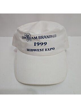 Vintage 1999 Jim Beam Painter's Hat Snapback Midwest Expo Advertising Employee
